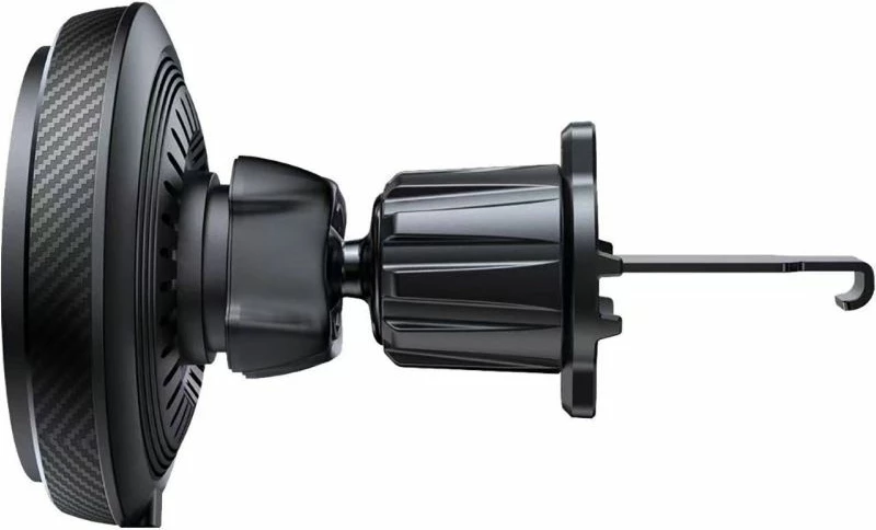 Mbajtës magnetik për celular me karikues wireless Tech-Protect MM15W-V4, për ventilim makine, 15W, i zi