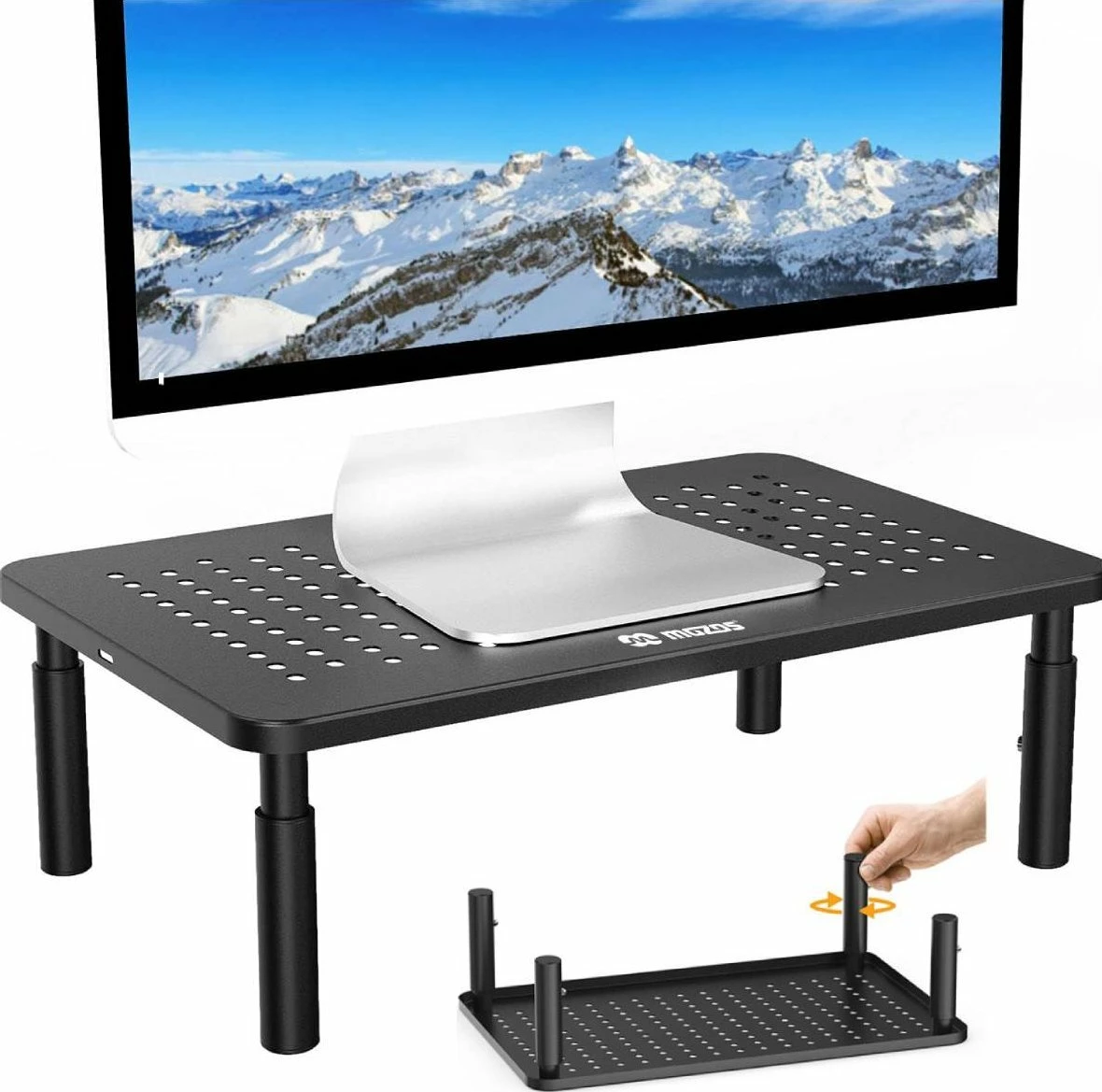 Mbajtëse monitori Mozos SPM3, e rregullueshme 10.5-14.5 cm, 37×23 cm, deri 20 kg, 1 copë, e zezë