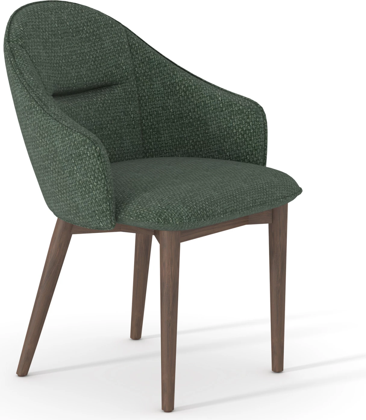 Karrige ngrënieje Horizon Series, stof i gjelbër, kornizë fraxinos, CD18102.05, 61x60x83H