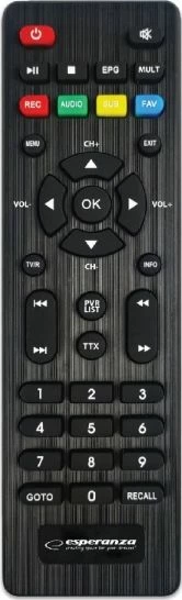 Dekoder DVB-T2 Esperanza EV106R Full HD, HEVC H.265, HDMI, USB x2, PVR/Timeshift, i zi