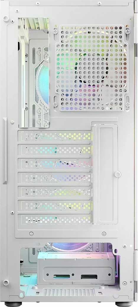 Kasë Logic Concept Portos ARGB Midi Tower ATX/mATX/Mini-ITX, me 4x ventilatorë ARGB 120mm, e bardhë