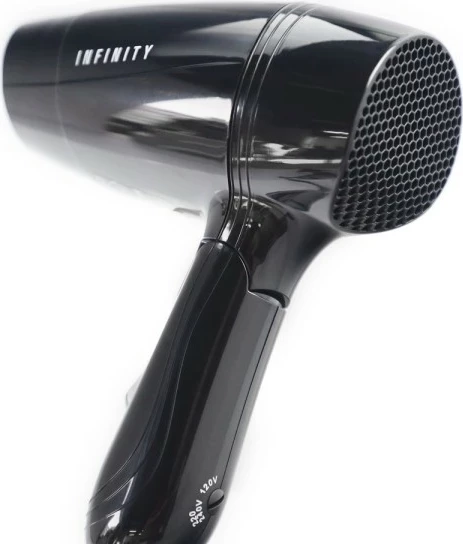 Hekur flokësh Melissa 16640143, 1200W, dorezë palosëse, e zezë