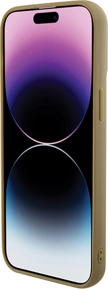 Mbështjellës Guess Disco Metal Script për iPhone 15 Pro Max, ari
