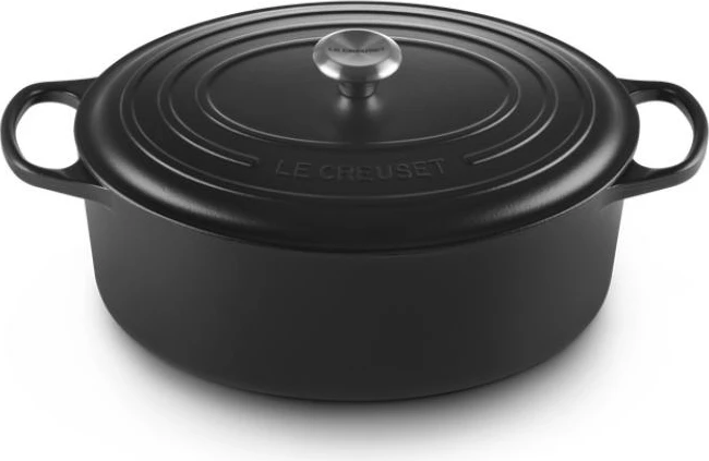 Tavë pjekjeje ovale Le Creuset Signature 35 cm, e zezë