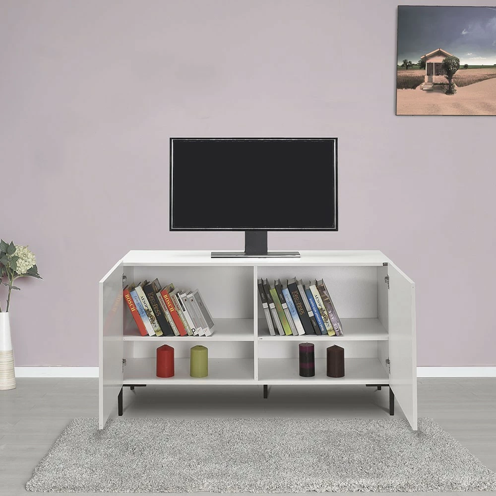 Komodë për TV Hanah Home, Tvc-722-Dd-1, ngjyrë diamant e bardhë