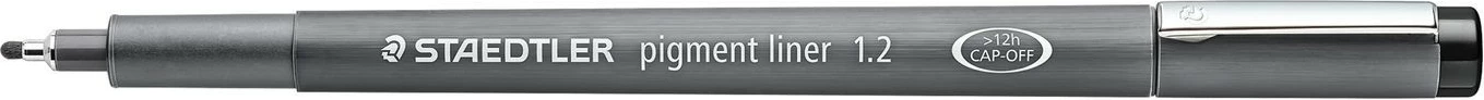 Liner STAEDTLER Pigment 308, 1.2mm, zi, hiri