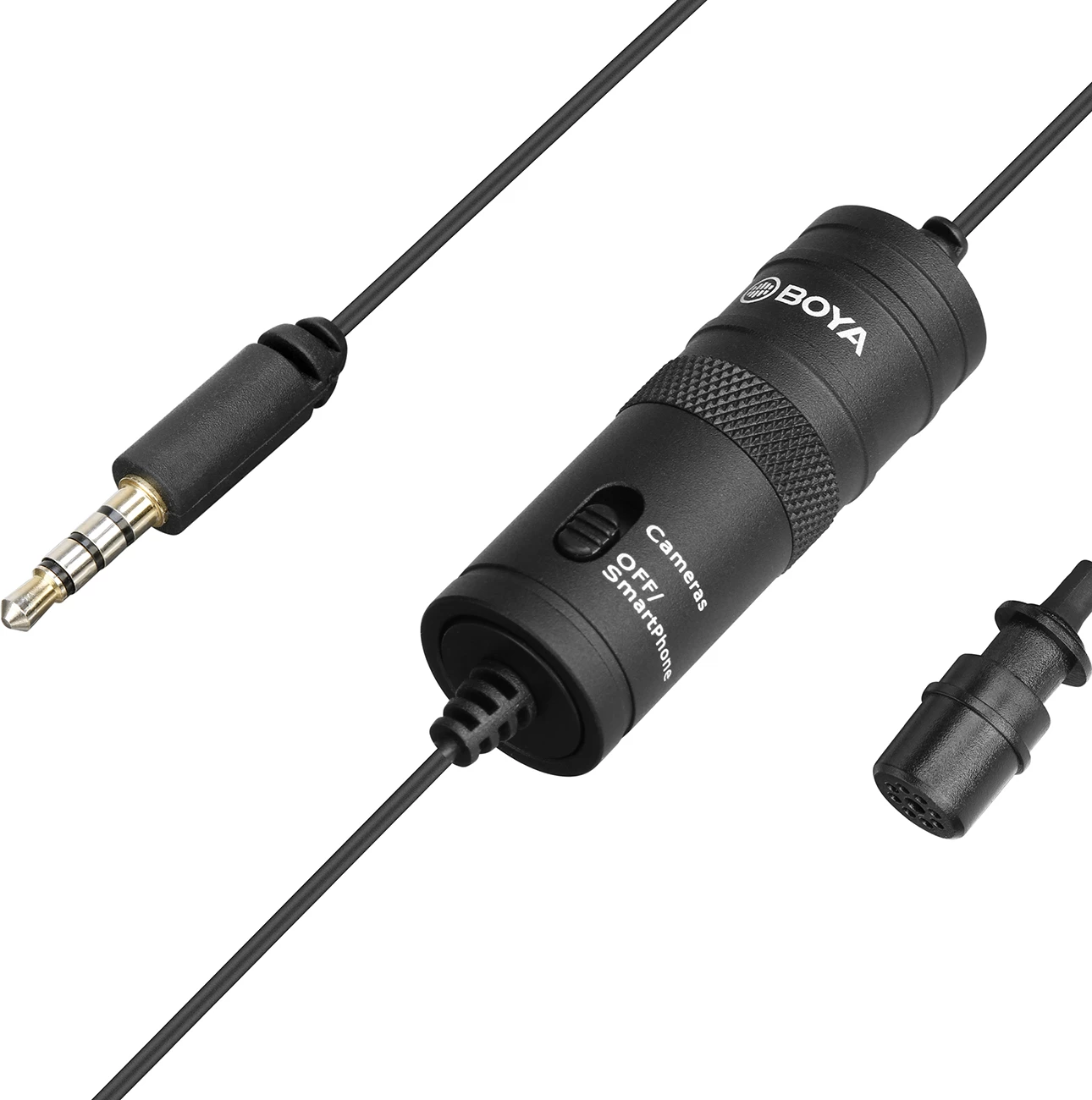 Mikrofon lavalier BOYA BY-M1 me kabllo 6 m, 3.5 mm TRRS, omnidirectional, i zi