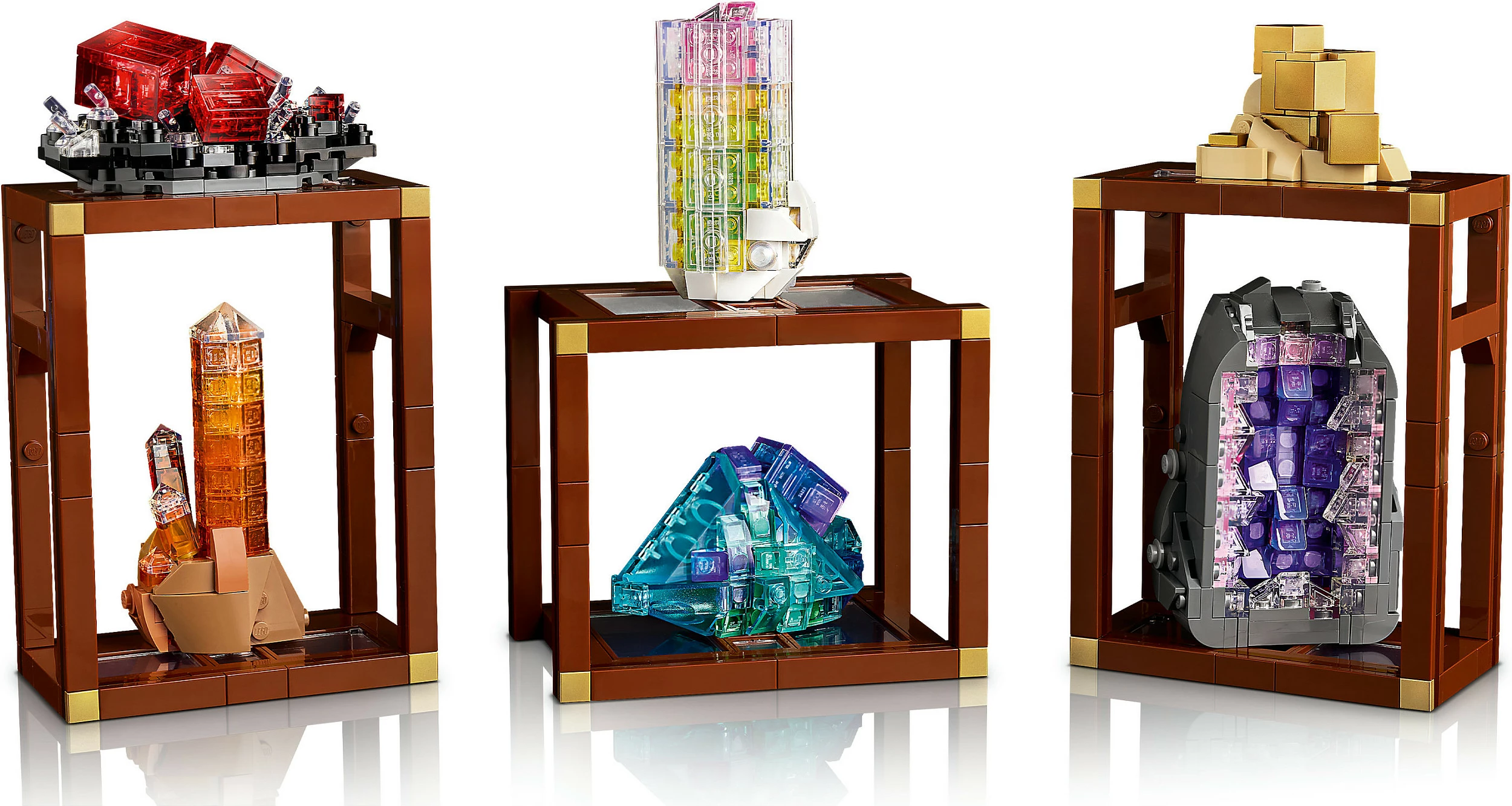Set LEGO Ideas Mineral Collection 21362, 880 copë, 18+, shumëngjyrësh