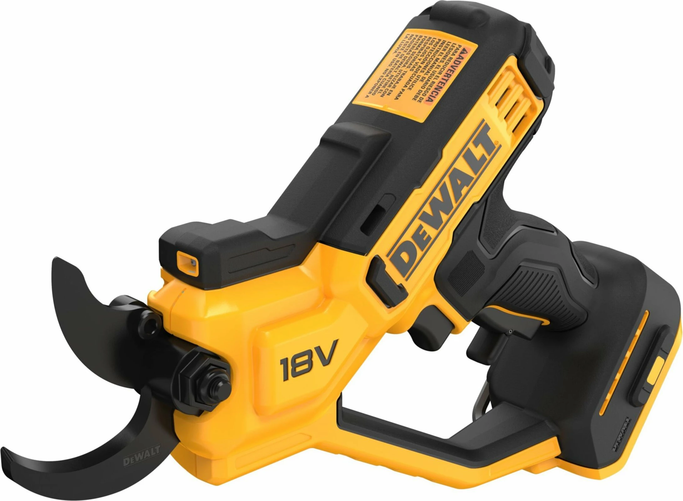 Gërshërë krasitëse me bateri Dewalt DCMPP568N 18V, prerje deri 32 mm, trup pa bateri, verdhë/zi
