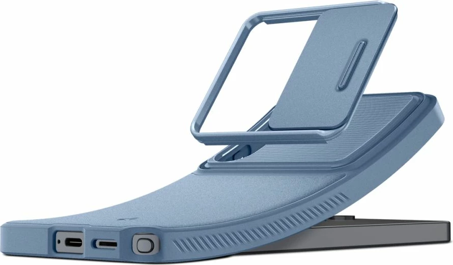 Mbështjellës Spigen Optik Armor për Samsung Galaxy S26 Ultra, me mbulesë rrëshqitëse për kamerë, Blu, 1 copë