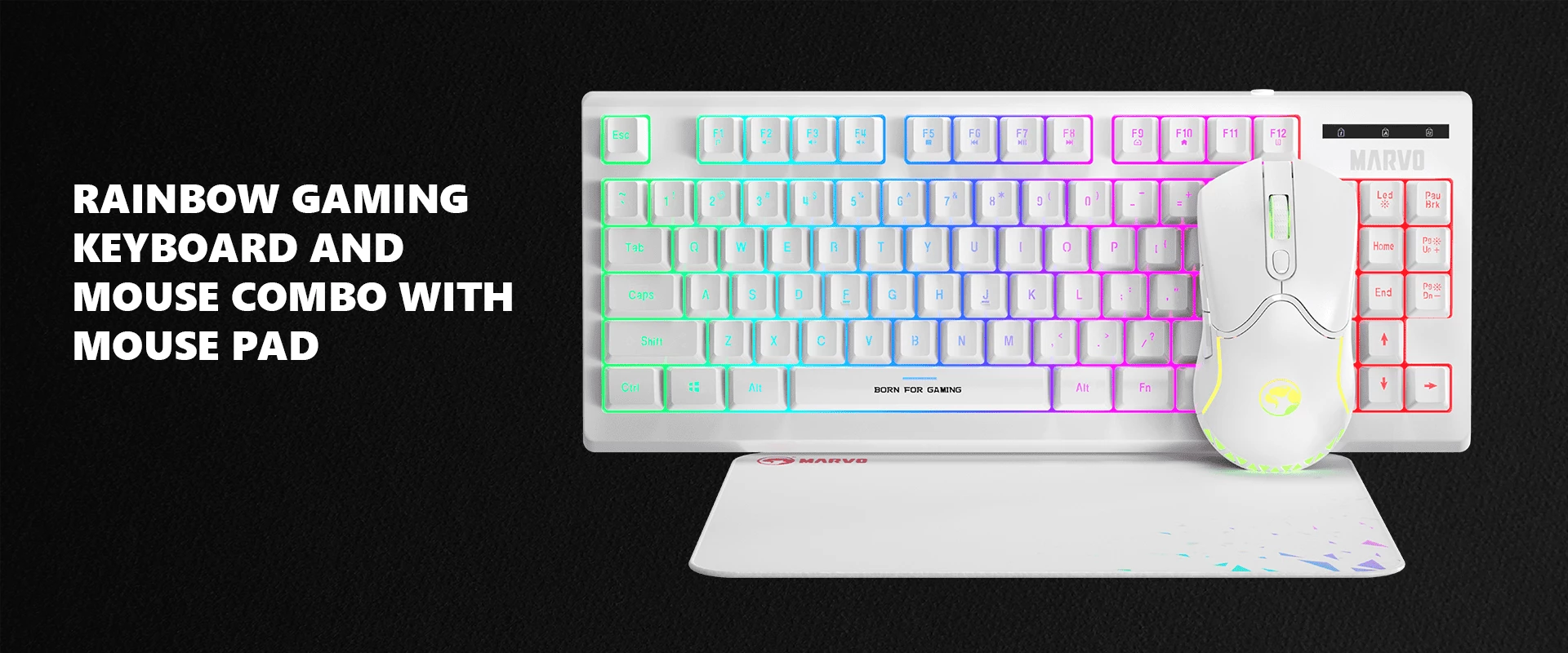 Set 3 në 1 MARVO CM310 WH EN