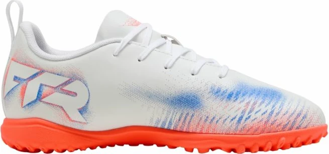 Atlete futbolli për fëmijë Puma, të bardha-portokalli