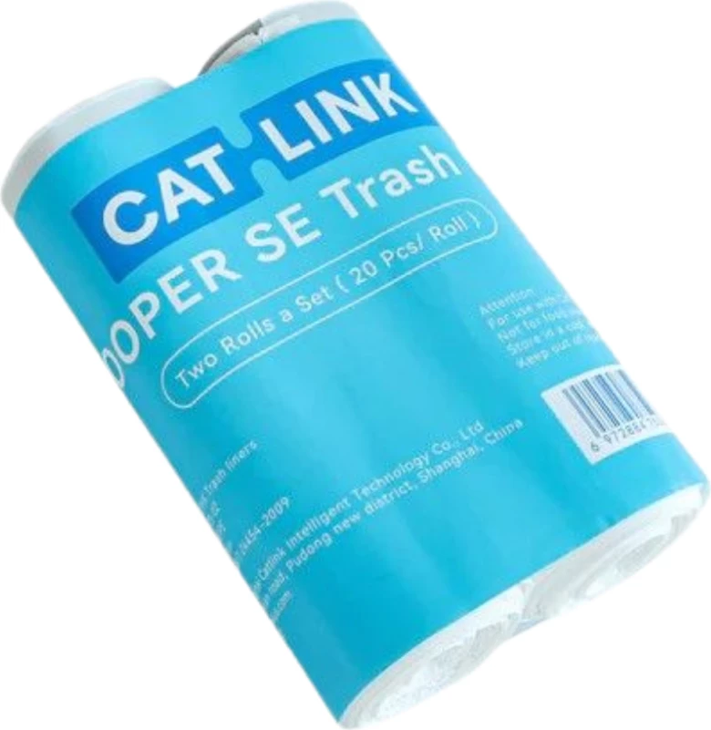 Qese mbeturinash për kuti rëre mace Catlink Scooper SE (Baymax), 2 rrotulla (20 qese/rrotull)