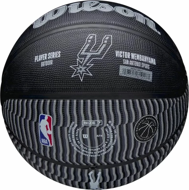 Top për basketboll Wilson, i zi [Madhësia: 7]
