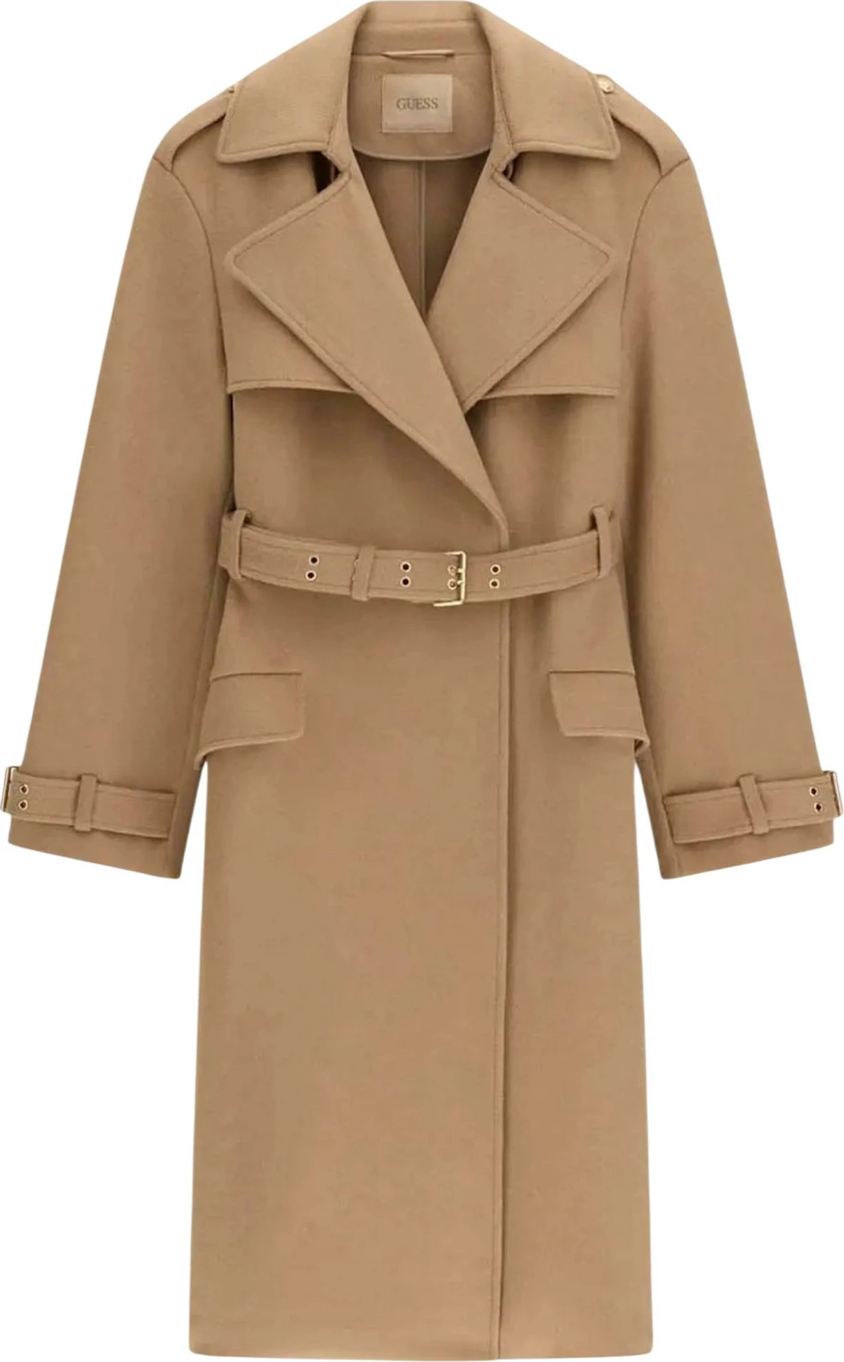Pallto trench për femra Guess EVE MELTON TRENCH W6BL51 W4138, taupe [Madhësia: XS]