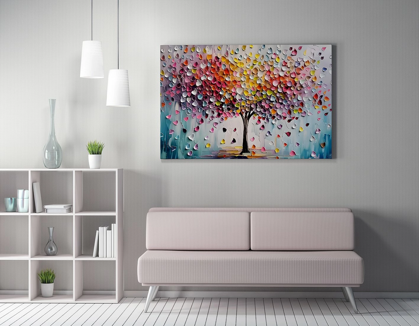 Pikturë dekorative në kanavacë, Wallity WY347, shumëngjyrëshe, 50x70cm