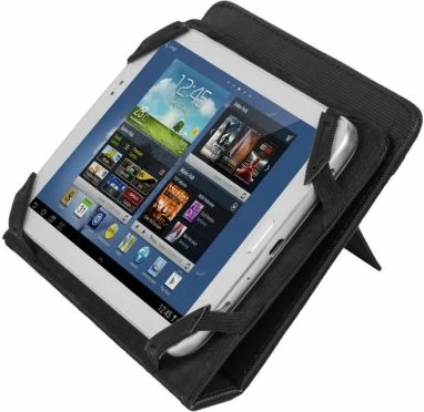 Mbështjellës me stand për tablet 7" RIVACASE 3212, mbyllje magnetike, poliuretani, i zi