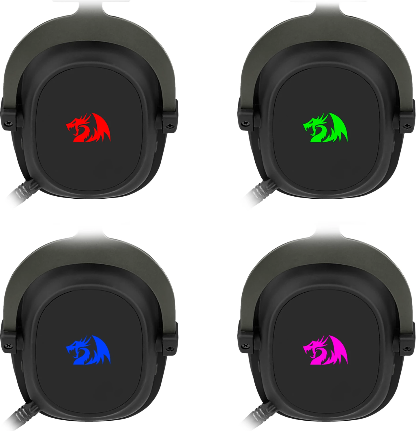 Kufje gaming Redragon Zeus Pro H510-PRO, wireless 2.4GHz/Bluetooth 5.0, 7.1, mikrofon i shkëputshëm, të zeza/kuqe, me USB dongle