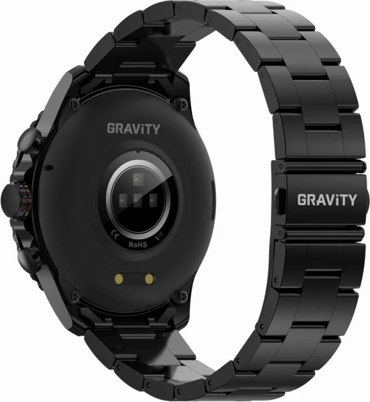 Smartwatch për meshkuj Gravity, e zezë