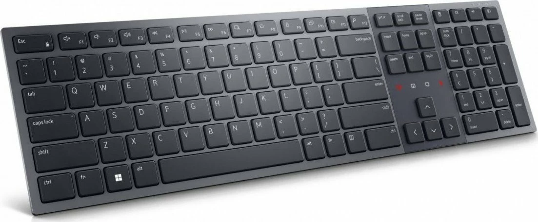 Tastierë wireless Dell KB900 (580-BBDH), US International QWERTY, e ndriçume, me numpad, e rikarikueshme, e zezë