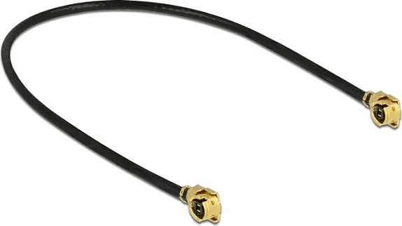 Kabllo antene DeLOCK mHF I në mHF I (I-PEX), 1.13, 10 cm, e zezë