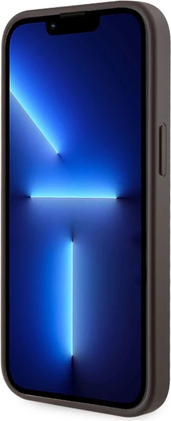 Mbështjellës Guess GUHMP14SP4RPSW për iPhone 14 6.1", hardcase, MagSafe, kafe