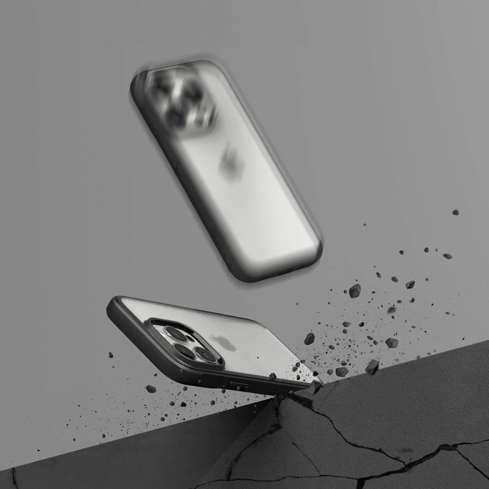 Mbështjellës Ringke Fusion Bold për iPhone 15 Pro Max, Transparent/Matte Black
