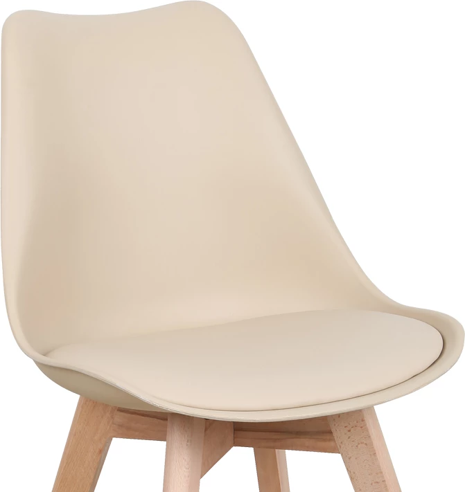 Karrige Gaston PP-PU ngjyrë taupe - këmbë natyrale 58x47x85cm