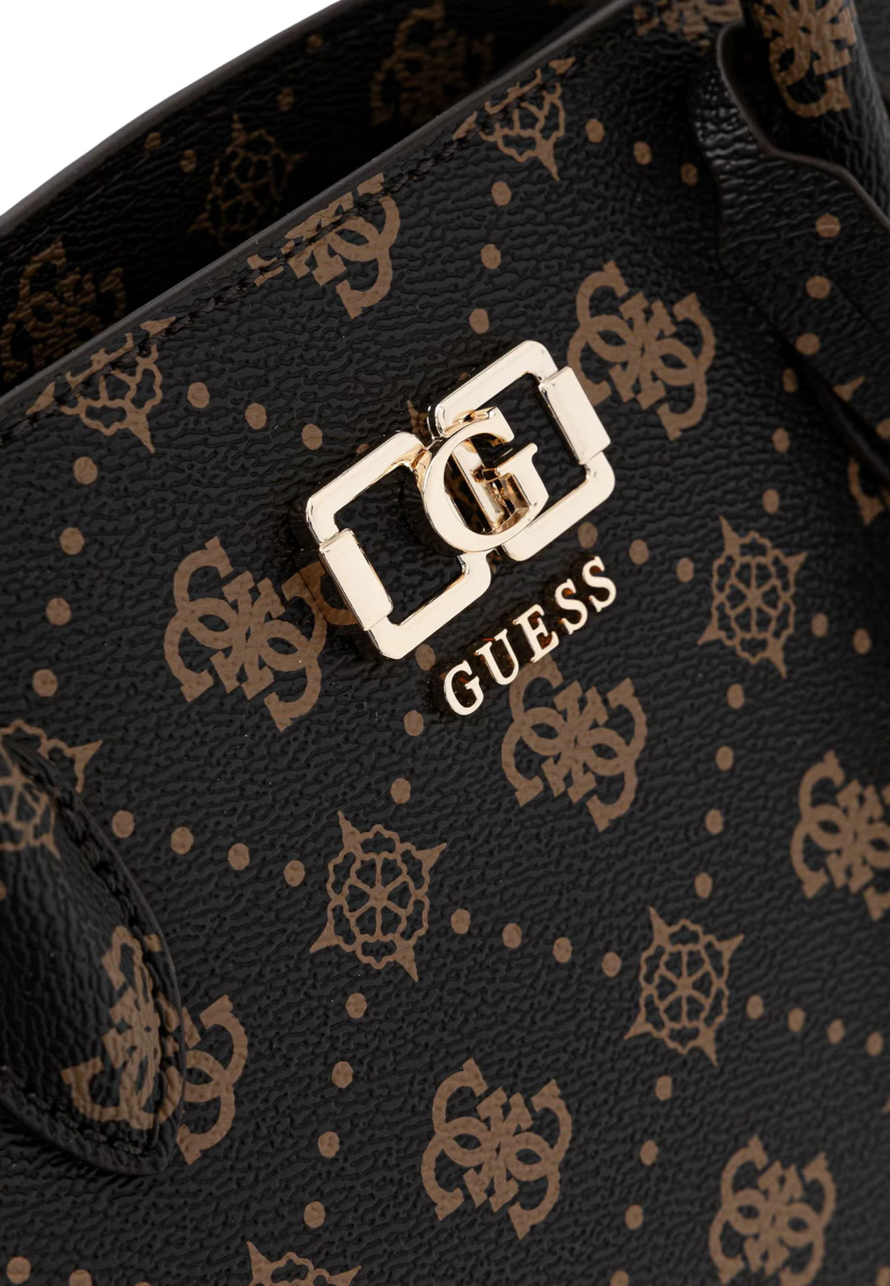 Çantë dore për femra Guess Emelie Logo 2 Comp S HWGP99 28060, kafe