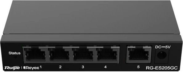 Switch Ruijie RG-ES205GC, 5 porta Gigabit, i zi