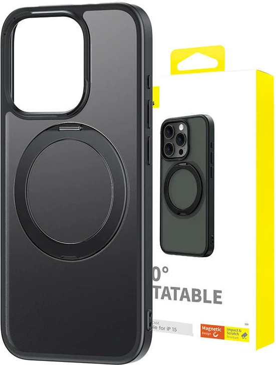 Mbështjellës magnetik për celular Baseus CyberLoop, për iPhone 15, i zi