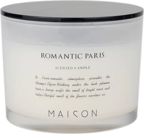 Qiri aromatik Wellness, gotë e bardhë e zezë, 10x10x8cm