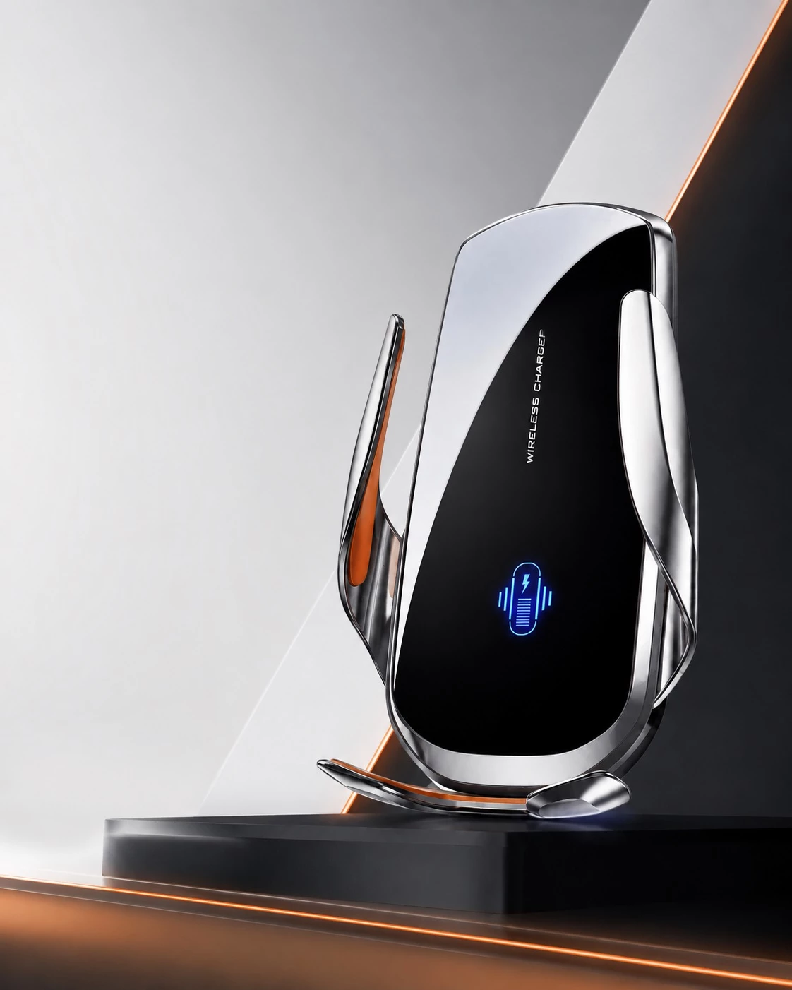 Mbajtëse Telefoni për Makinë T1 me Karikim Wireless 15W dhe Rrotullim 360°
