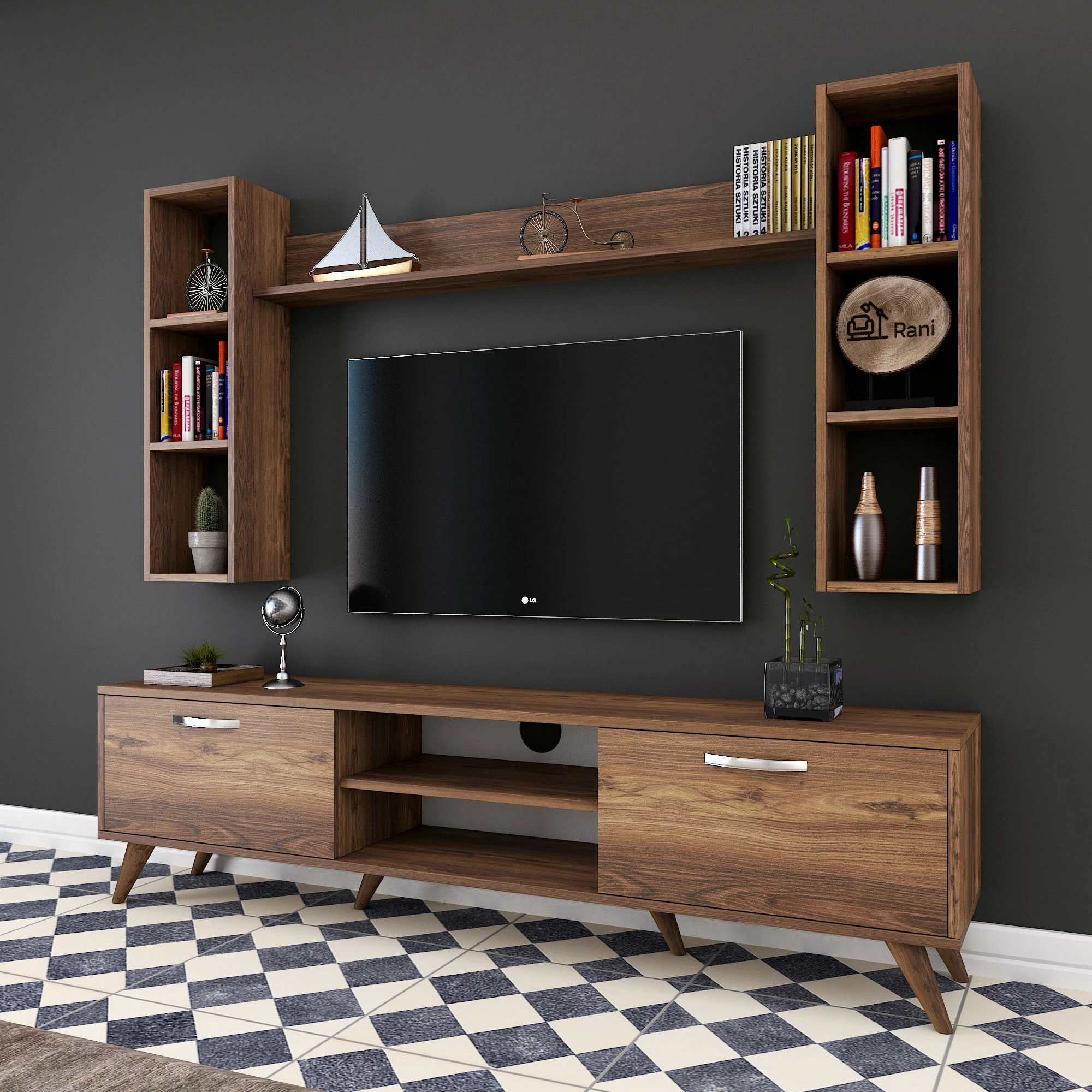Komodë TV Hanah Home, M5 - 240, ngjyrë arre