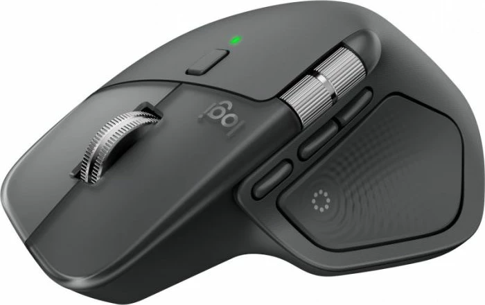 Maus wireless Logitech MX Master 4, 200–8000 DPI, Bluetooth/Logi Bolt, 8 butona, Grafit