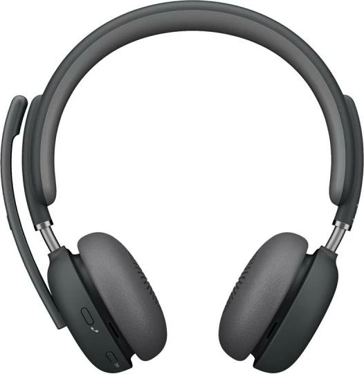 Kufje me mikrofon Logitech Zone Wireless 2 UC, me receiver, 981-001311, gri e errët