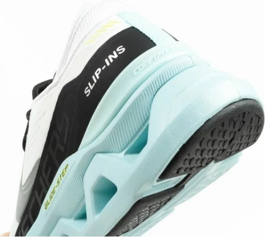 Atlete për meshkuj Skechers, të bardha e blu