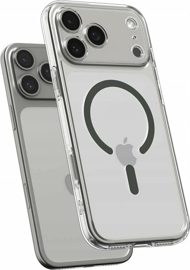 Mbështjellës Spigen Ultra Hybrid MagSafe për iPhone 17 Pro, TPU, transparent gri