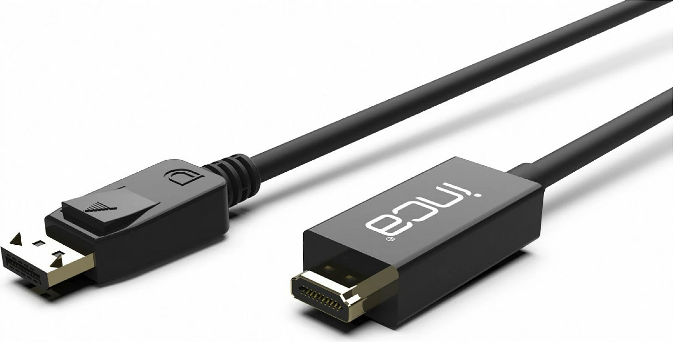 Kabllo INCA DisplayPort në HDMI, 1.8 m, 10.2 Gbit/s, e zezë