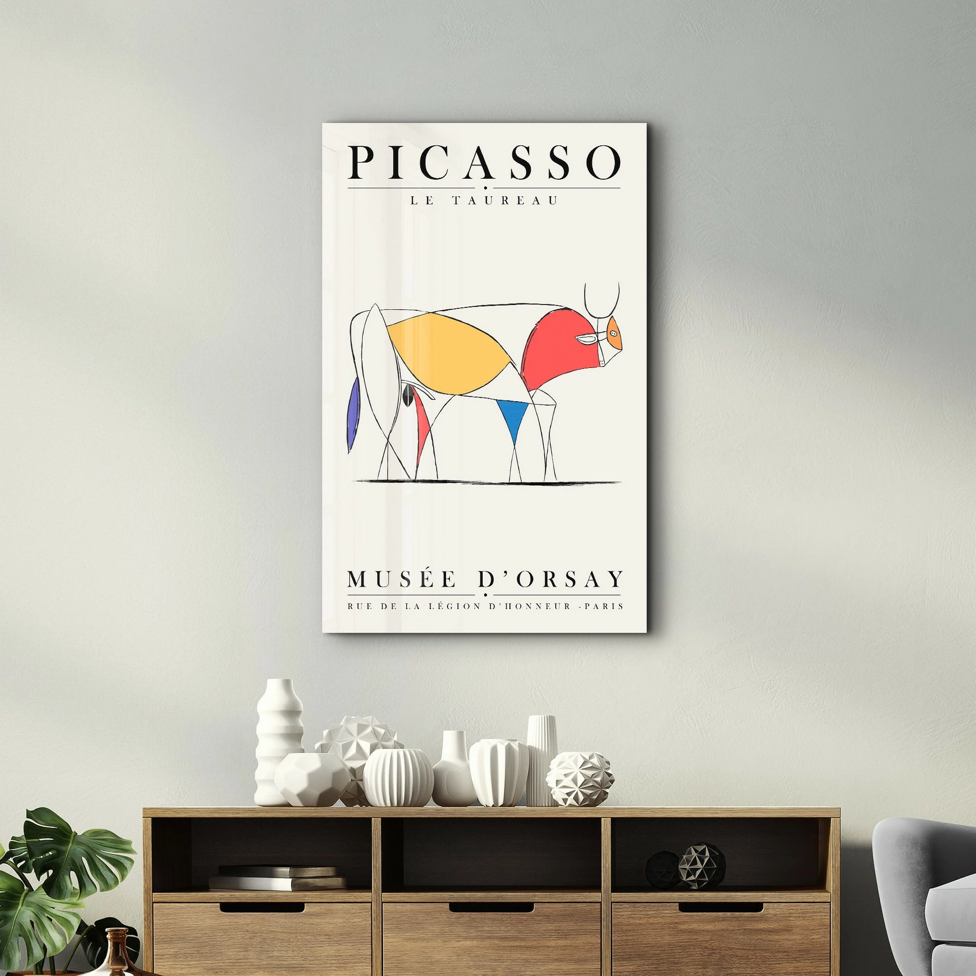 Pikturë dekorative prej xhami të temperuar, Wallity SPR-1159, 35x55cm