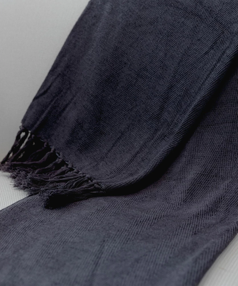 Mbulesë dekorative RASUL, material tekstili, gri, 130x170cm