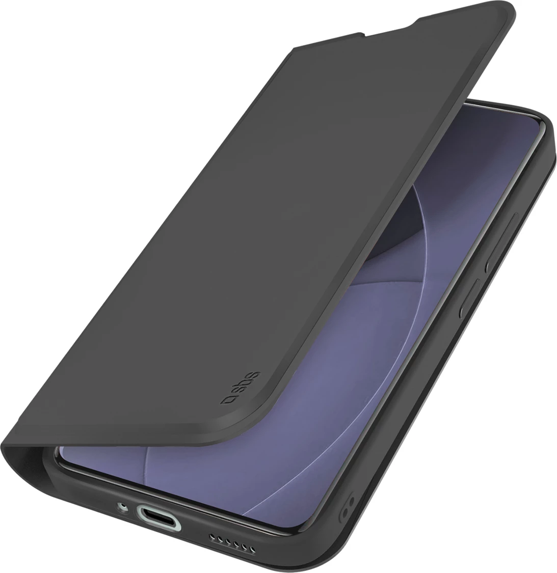 Mbështjellës SBS Wallet Smooth për Xiaomi Redmi Note 15 Pro+, me kapak flip, me xhep karte, me stand, i zi, në kuti
