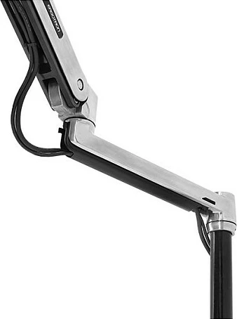 Mbajtës monitori me krah Ergotron WorkFit-LX, montim tavoline, deri 42 inç, VESA 75x75/100x100, me mbajtës tastiere, alumin