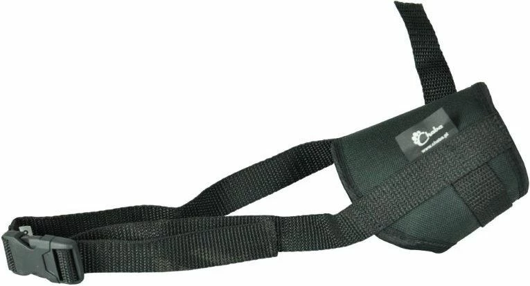 Muzellë universale e rregullueshme për qen Chaba No.4, perimetër 22-30 cm, e zezë