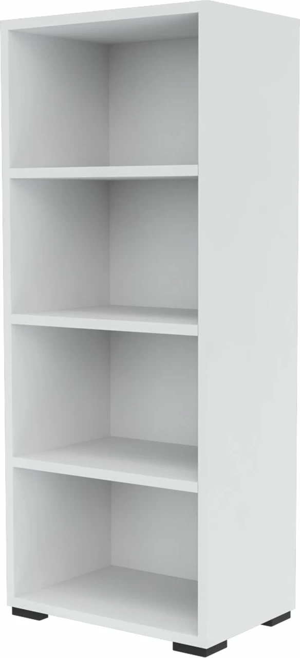 Raft librash, ngjyrë e bardhë, Hanah Home, xham