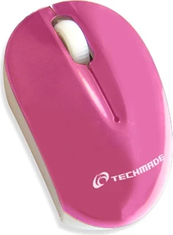 Maus wireless Techmade Minimouse, rozë