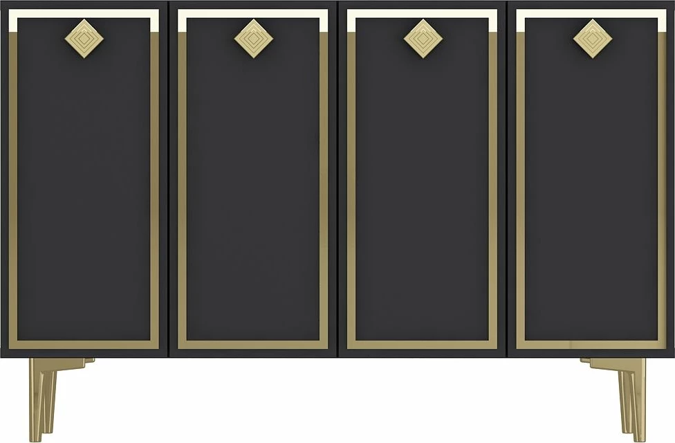 Konsolë Skye Decor, anthracite, gold, 8159KM-1