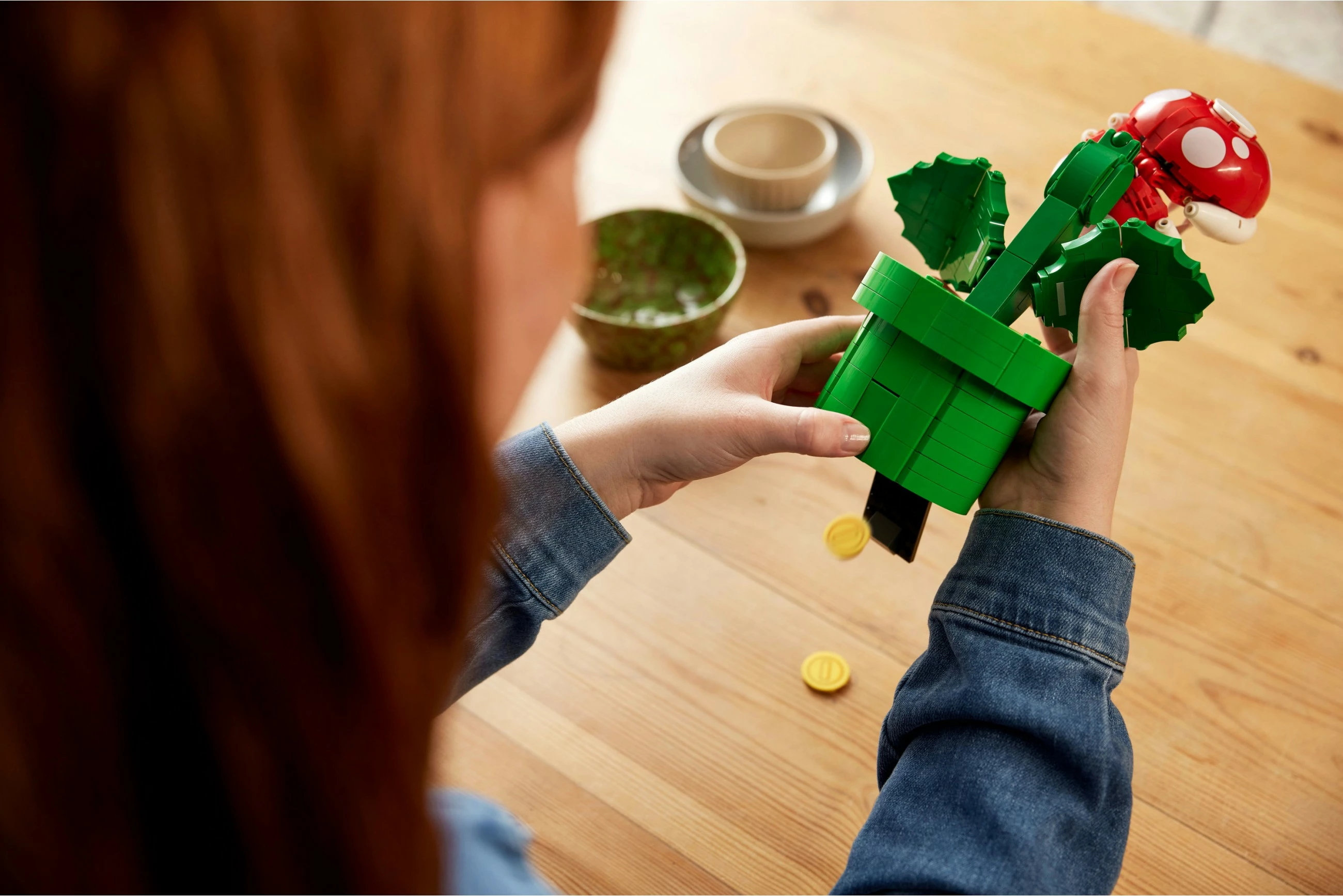 Set ndërtimi LEGO Super Mario Piranha Plant, 540 copë, shumëngjyrësh