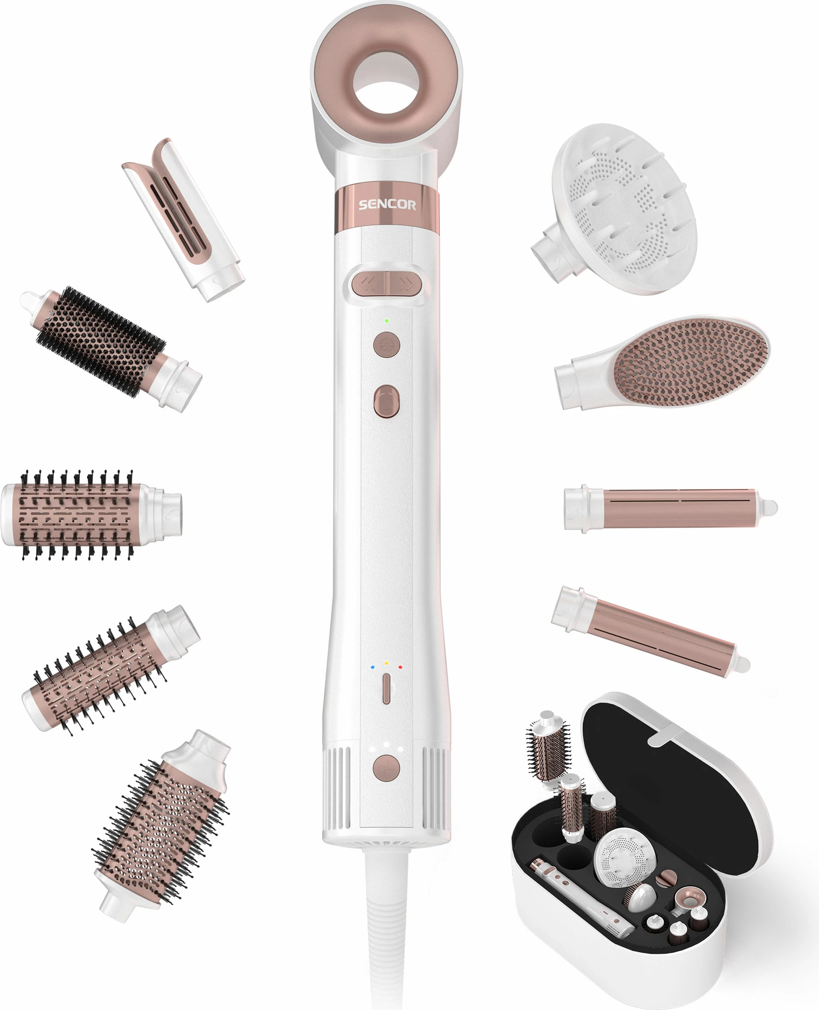 Tharëse dhe stilizues flokësh SHS 9200RS Artemiss Air Styler, rozë
