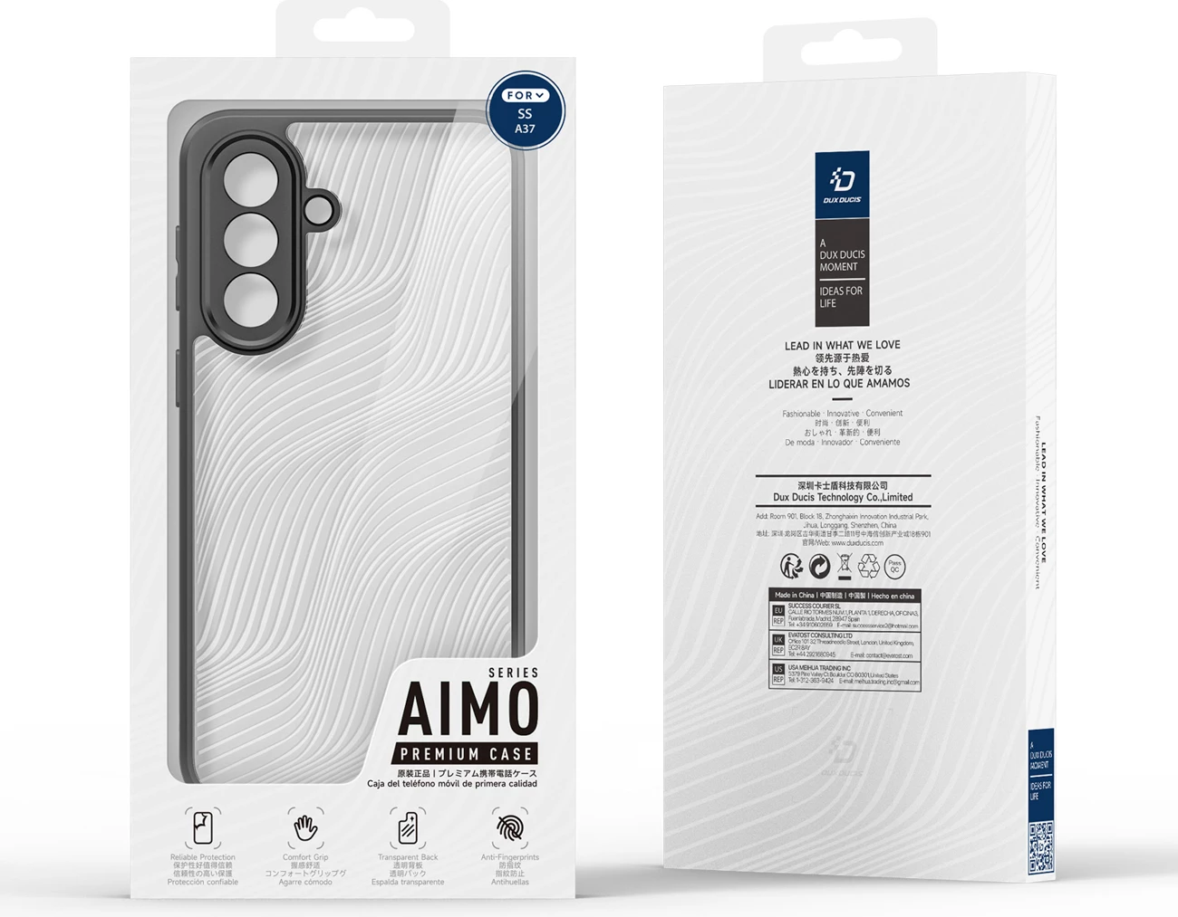 Mbështjellës Dux Ducis Aimo për Samsung Galaxy A37 5G, TPU/PC, kuti, i zi
